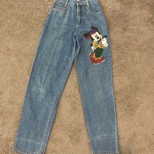 Vintage Mickey jeans
